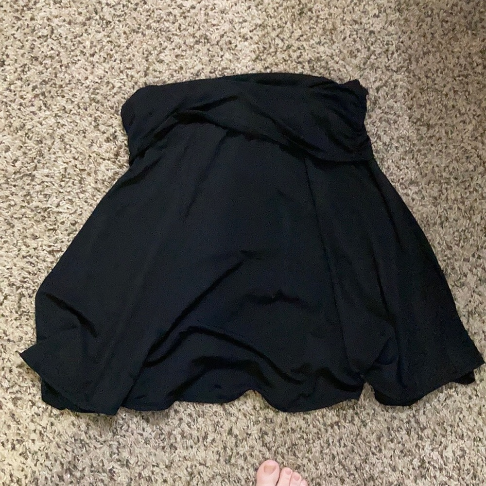 Black knee length skirt